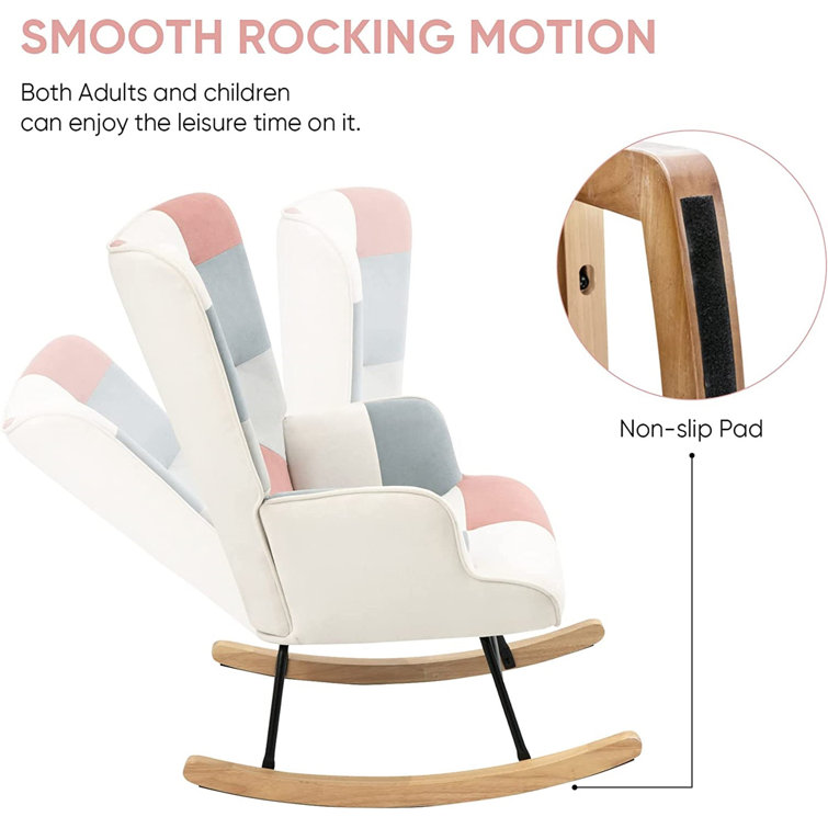 Narrow rocking outlet chair